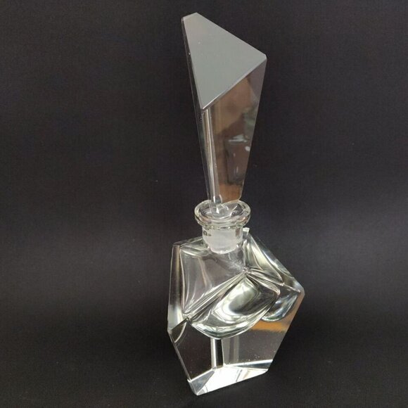 ACC Hand Cut Crystal Art Deco Perfume Bottles German Democratic Republic Vintage - Picture 4 of 13